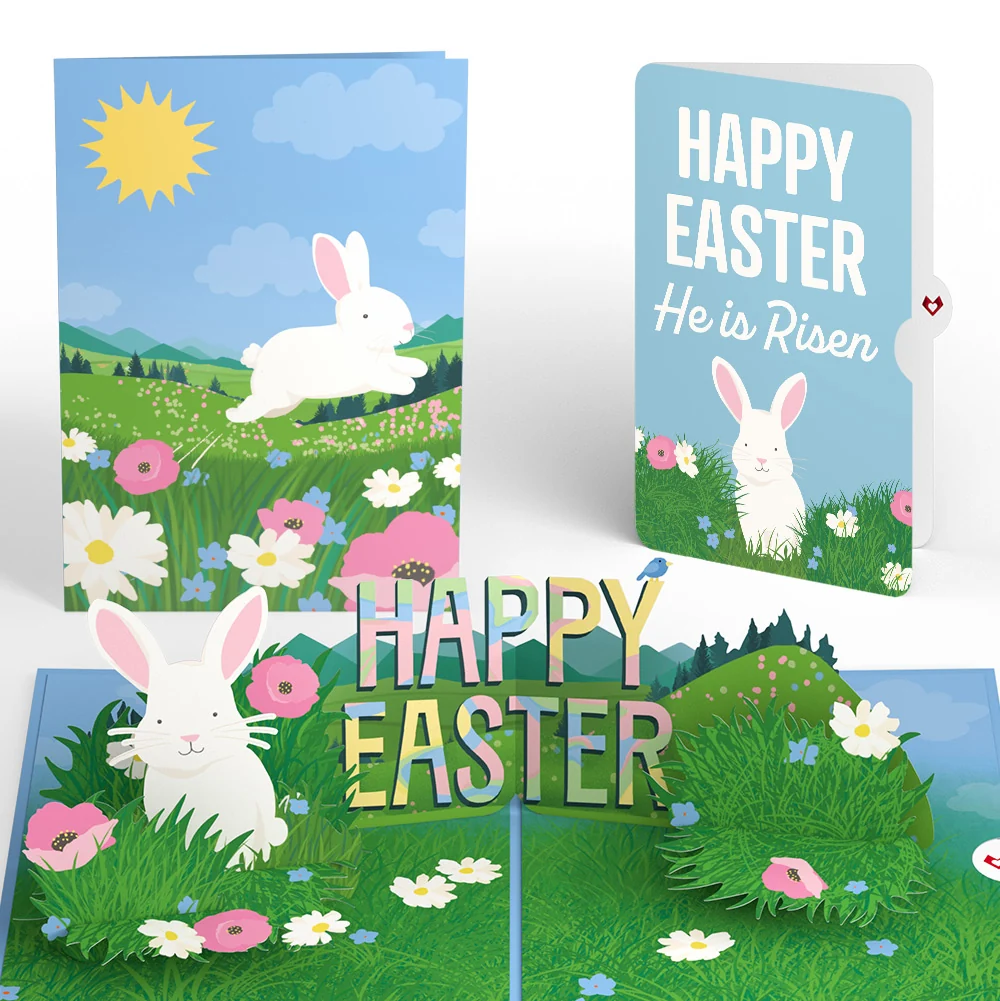 Lovepop Happy Easter Spring Meadow Pop-Up Card and Sentiment Set