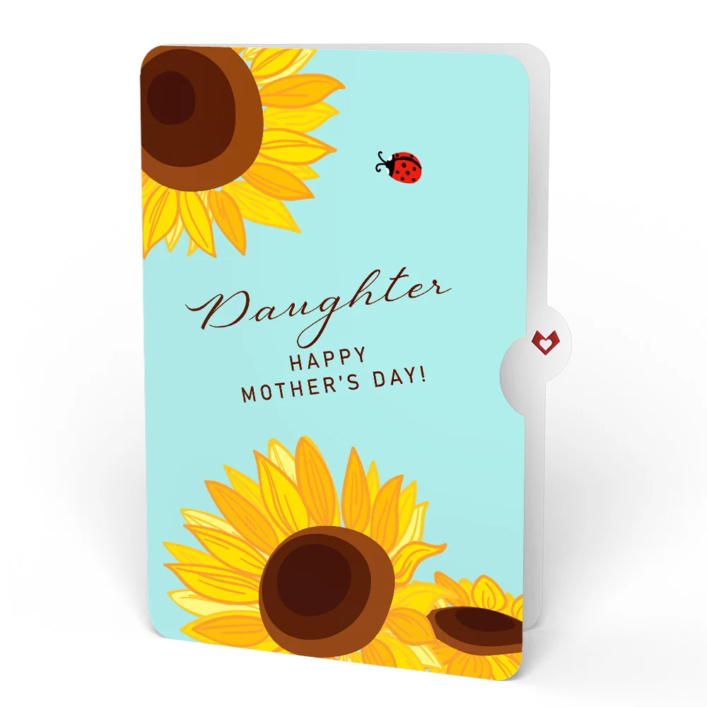 Lovepop Golden Sunflower Mother’s Day Bouquet and Sentiment Set for Daughter Vase - Image 4