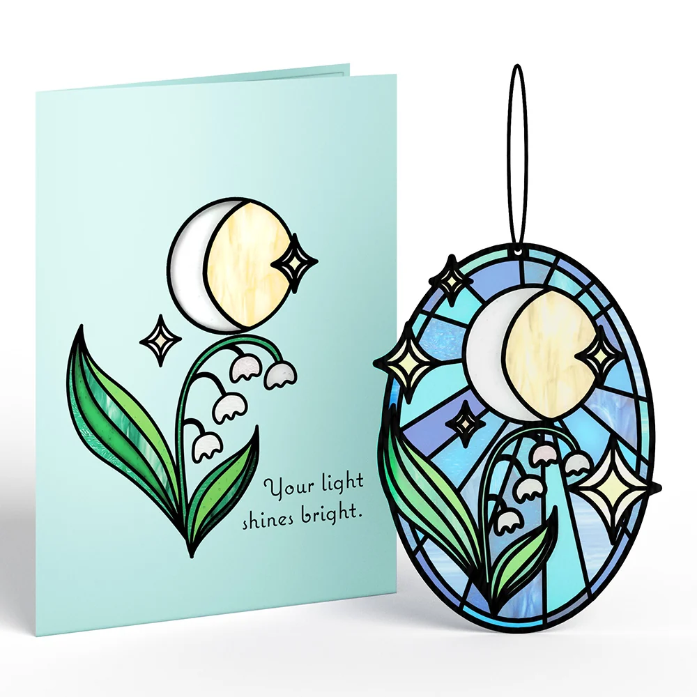 Lovepop Shine Bright Twilight Bloom Suncatcher Card - Image 2