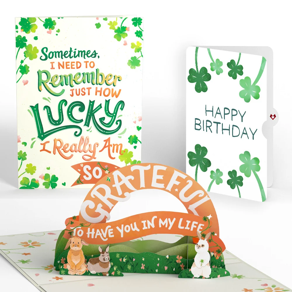 Lovepop How Lucky I Am Birthday Pop-Up Card and Sentiment Set