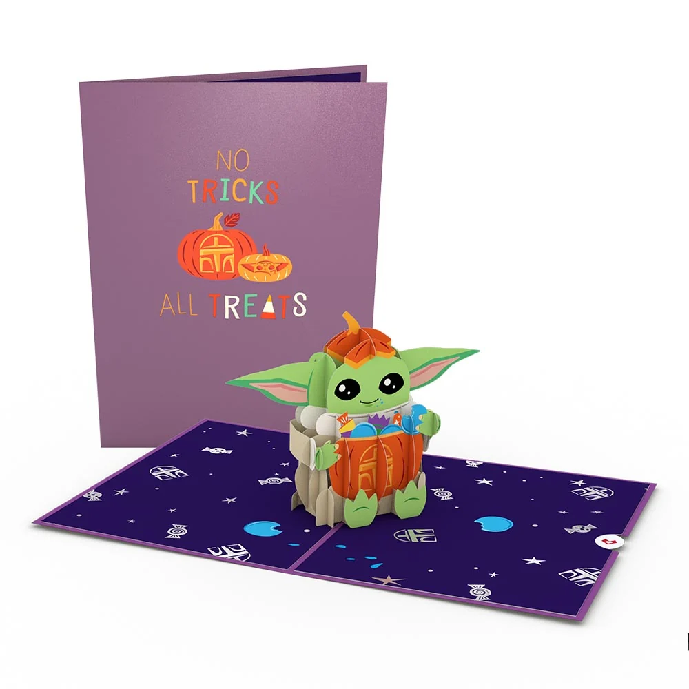 Lovepop Star Wars The Mandalorian Grogu No Tricks All Treats Pop-Up Card - Image 4