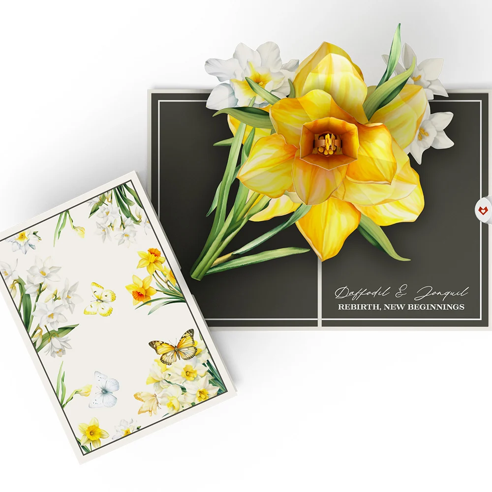 Lovepop Born to Bloom: March Birth Month Flowers Pop-Up Card