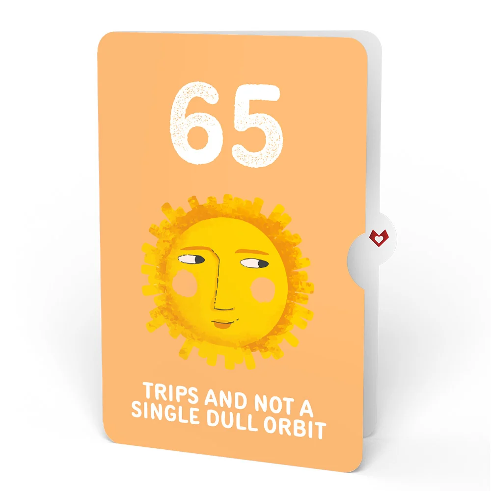 Lovepop Another Trip Around the Sun 65th Birthday Light-Up Pop-Up Card and Sentiment Set - Image 4
