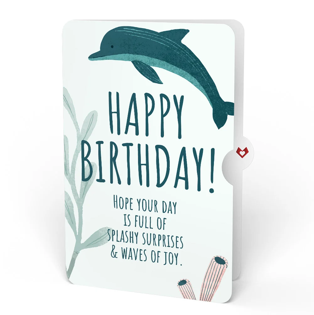 Lovepop Playful Dolphins Birthday Pop-Up Card and Sentiment Set - Image 4