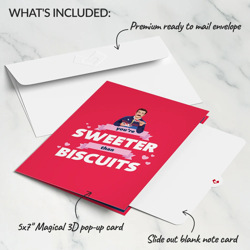 Lovepop Ted Lasso Sweeter Than Biscuits Pop-Up Card - Image 6