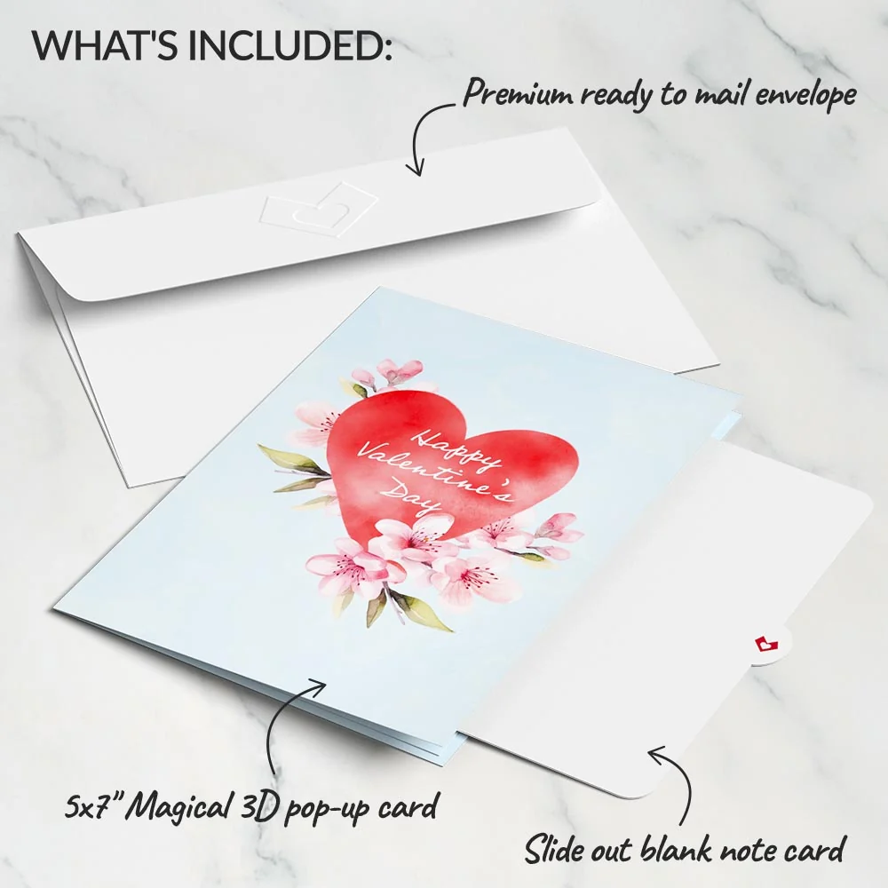 Lovepop Happy Valentine's Day Cherry Blossom Tree Pop-Up Card - Image 5