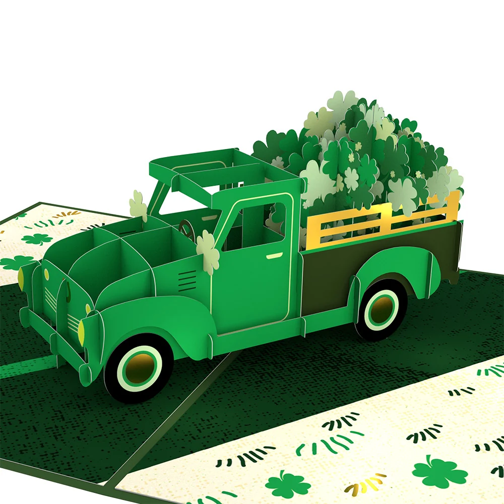 Lovepop Truckloads of Luck Birthday Pop-Up Card and Sentiment Set - Image 3