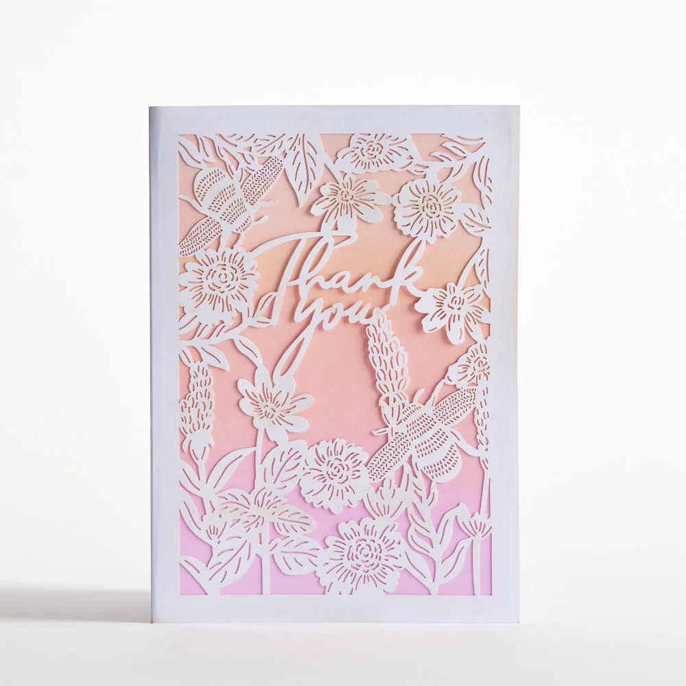 Lovepop Bees Flora Thank You Card Pack (12-Pack): Lovepop Moments Card - Image 3