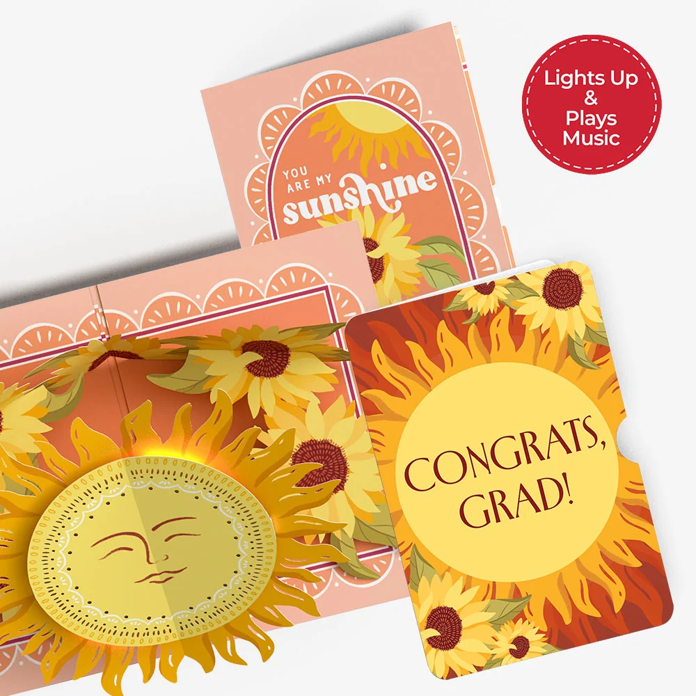 Lovepop You Are My Sunshine Graduations Music and Lights Pop-Up Card and Sentiment Set
