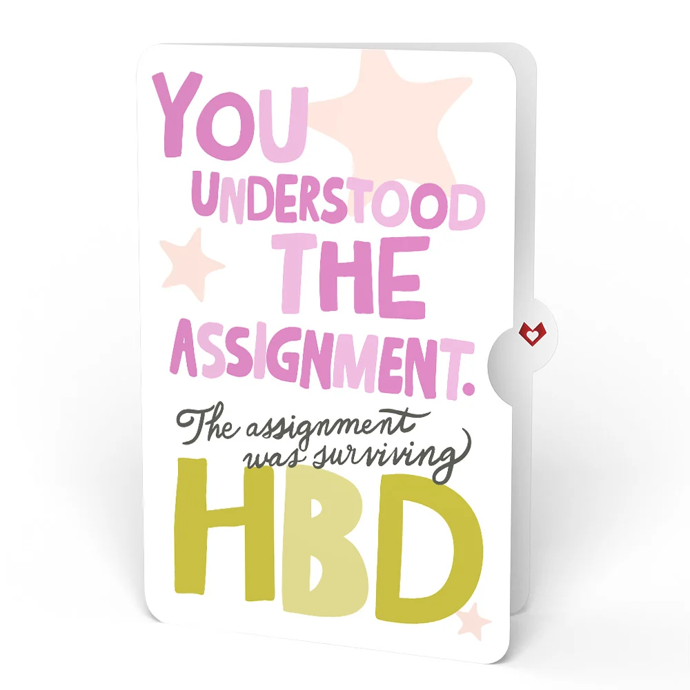 Lovepop Another Trip Around the Sun Birthday Light-Up Pop-Up Card and Surviving Assignment Sentiment Set - Image 4
