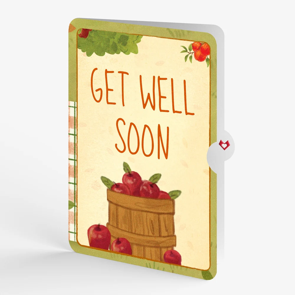 Lovepop Woodland Animals Autumn Greetings Get Well Pop-Up Card and Sentiment Set Basket - Image 4