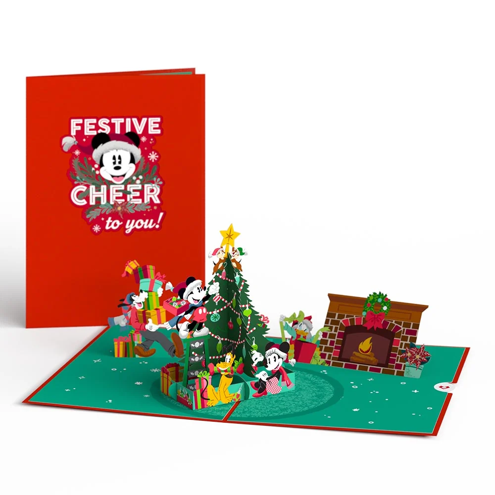 Lovepop Disney’s Mickey Mouse Festive Cheer Pop-Up Card & Flower Buds Bouquet Bundle - Image 3