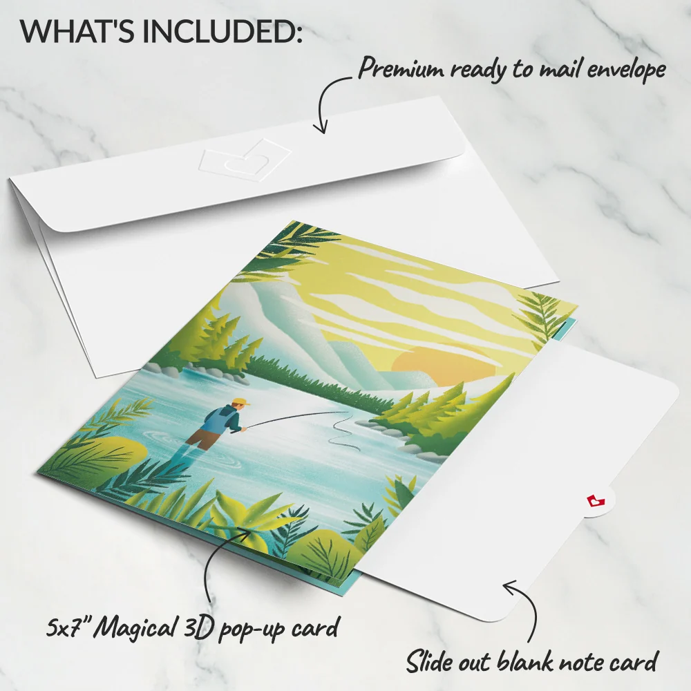 Lovepop Gone Fishing Pop-Up Card - Image 5