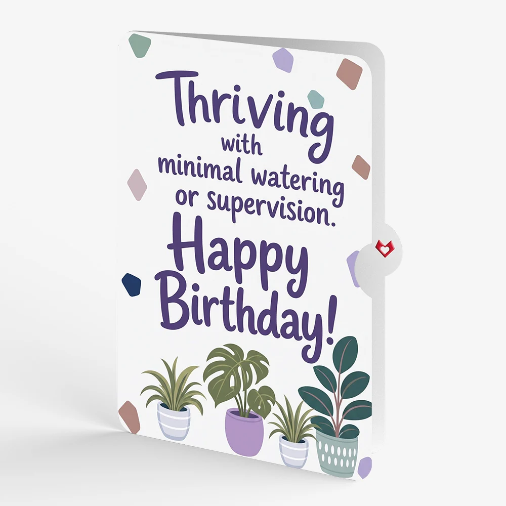 Lovepop Greenhouse Garden Birthday Pop-Up Card and Thriving Plants Sentiment Set Glass - Image 4