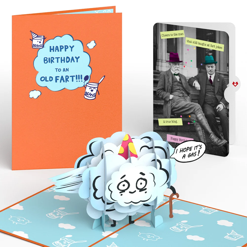 Lovepop Happy Birthday to an Old Fart Pop-Up Card and Sentiment Set for Any Man