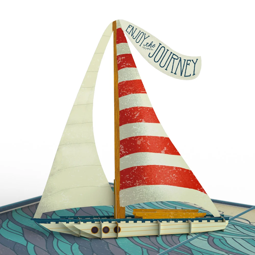Lovepop Adventure Awaits Retirement Pop-Up Card and Smooth Sailing Ahead Sentiment Set - Image 3