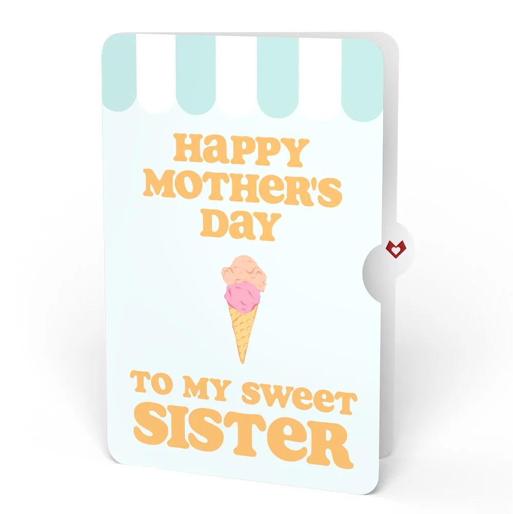 Lovepop Sweet Day Ice Cream Mother’s Day Pop-Up Card and Sentiment Set for Sister - Image 4