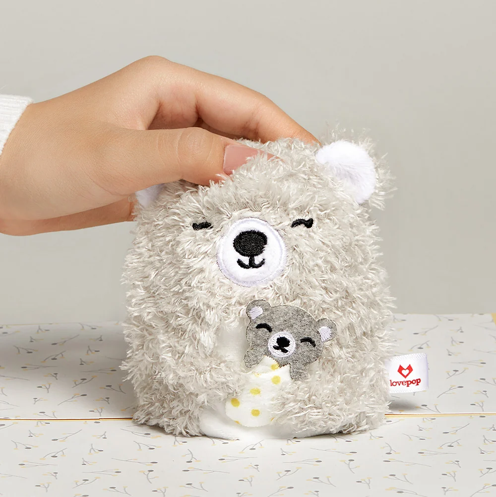 Lovepop 'Love You Most' Mama Bear Valentine Plushpop Card and Sentiment Set Cream - Image 3