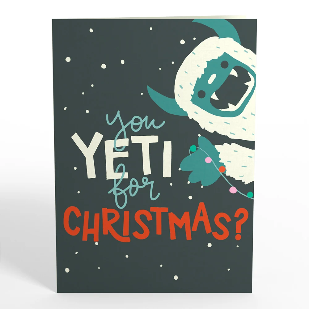 Lovepop Yeti for Christmas Pop-Up Card - Image 4
