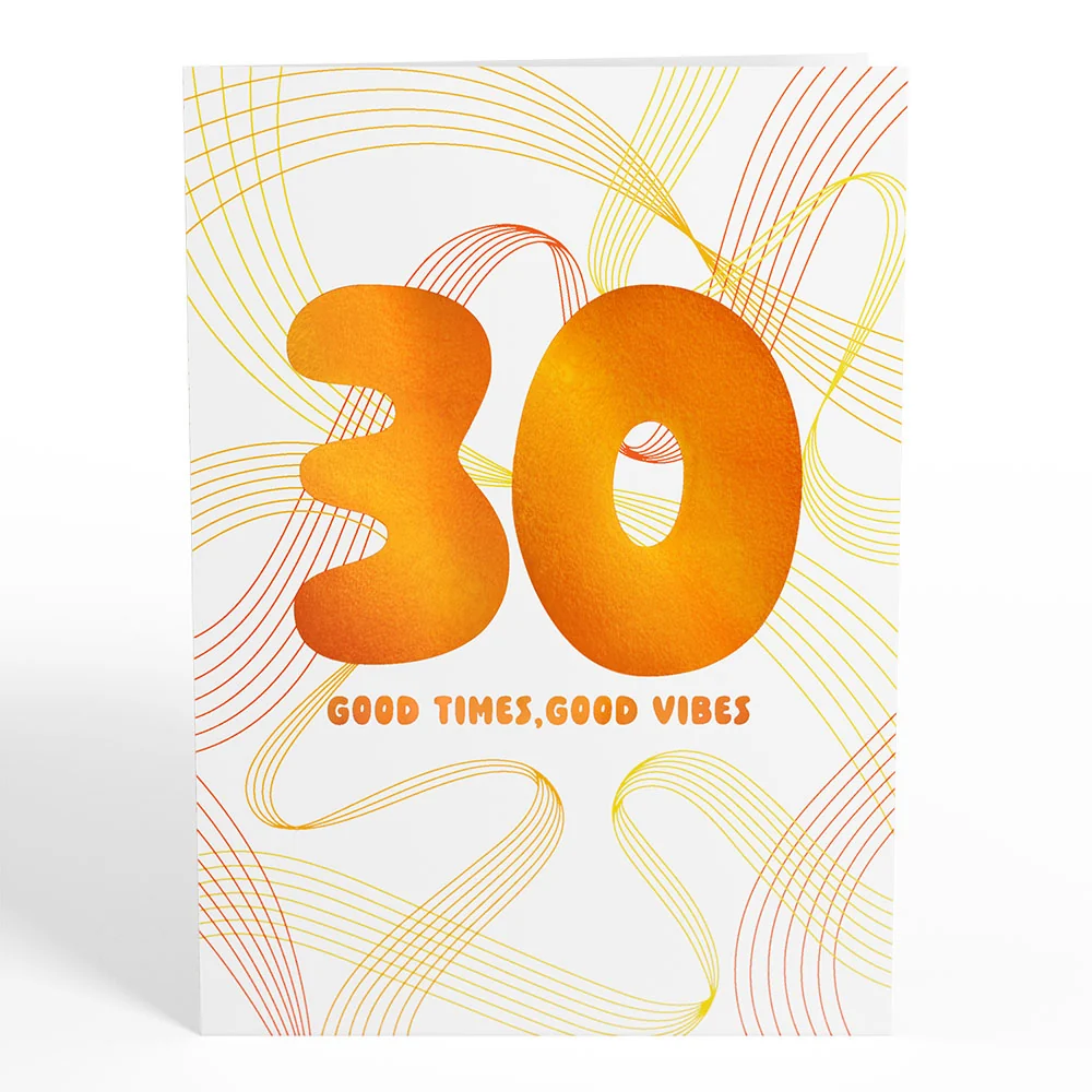 Lovepop Good Times, Good Vibes 30th Birthday Pop-Up Card - Image 4