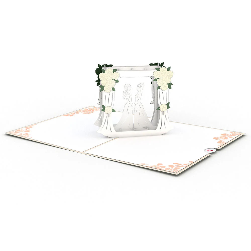 Lovepop Wedding Couple Same Sex Female Pop-Up Card - Image 3