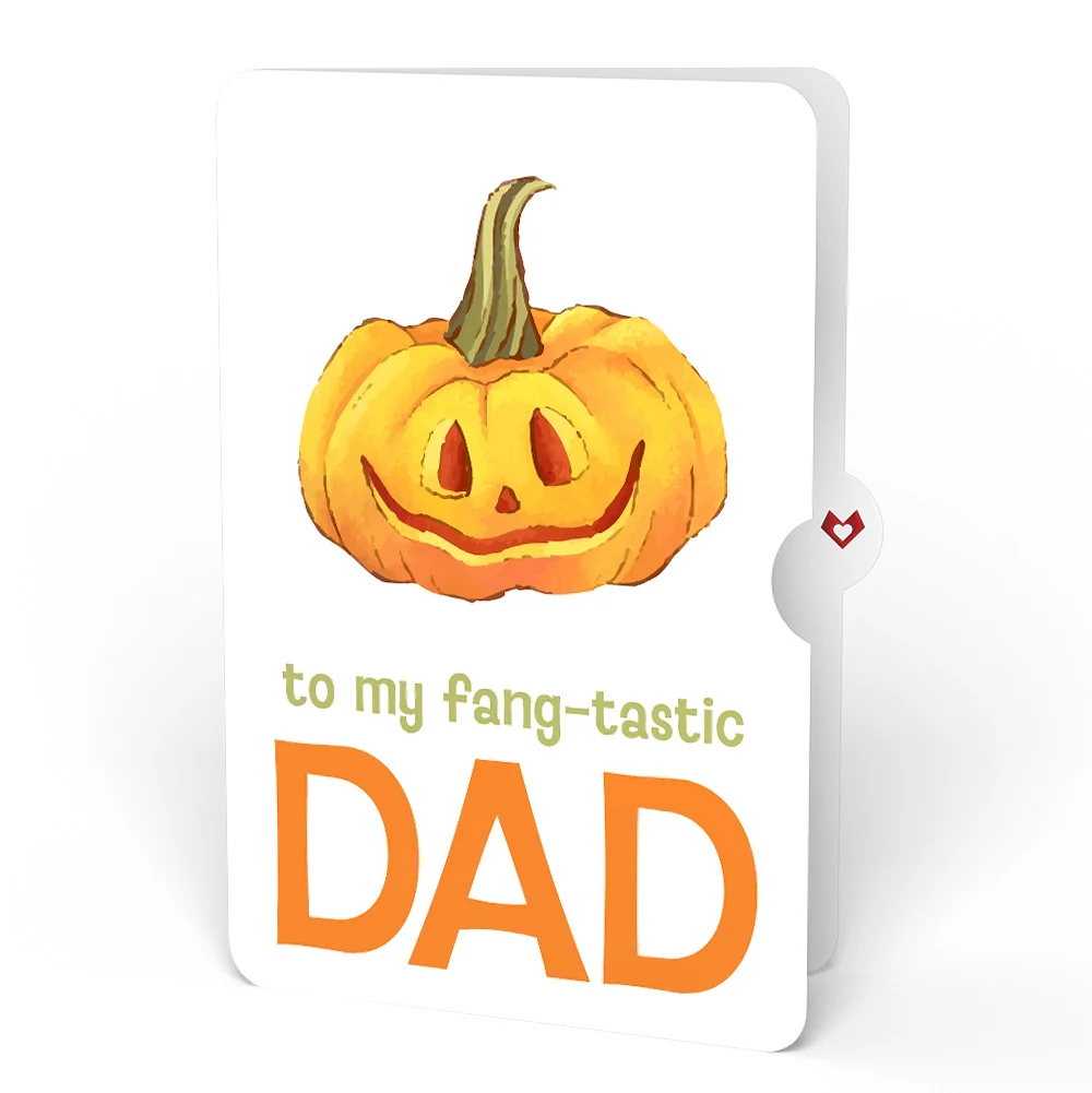 Lovepop Happy Halloween Pumpkin Light-Up Pop-Up Card and Sentiment Set for Dad - Image 4