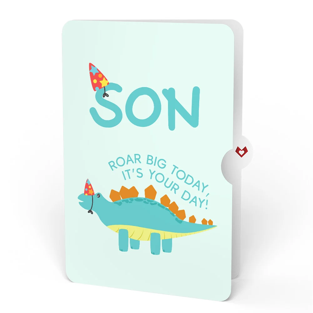 Lovepop Birthday Dinosaurs Pop-Up Card and Sentiment Set for Son - Image 4