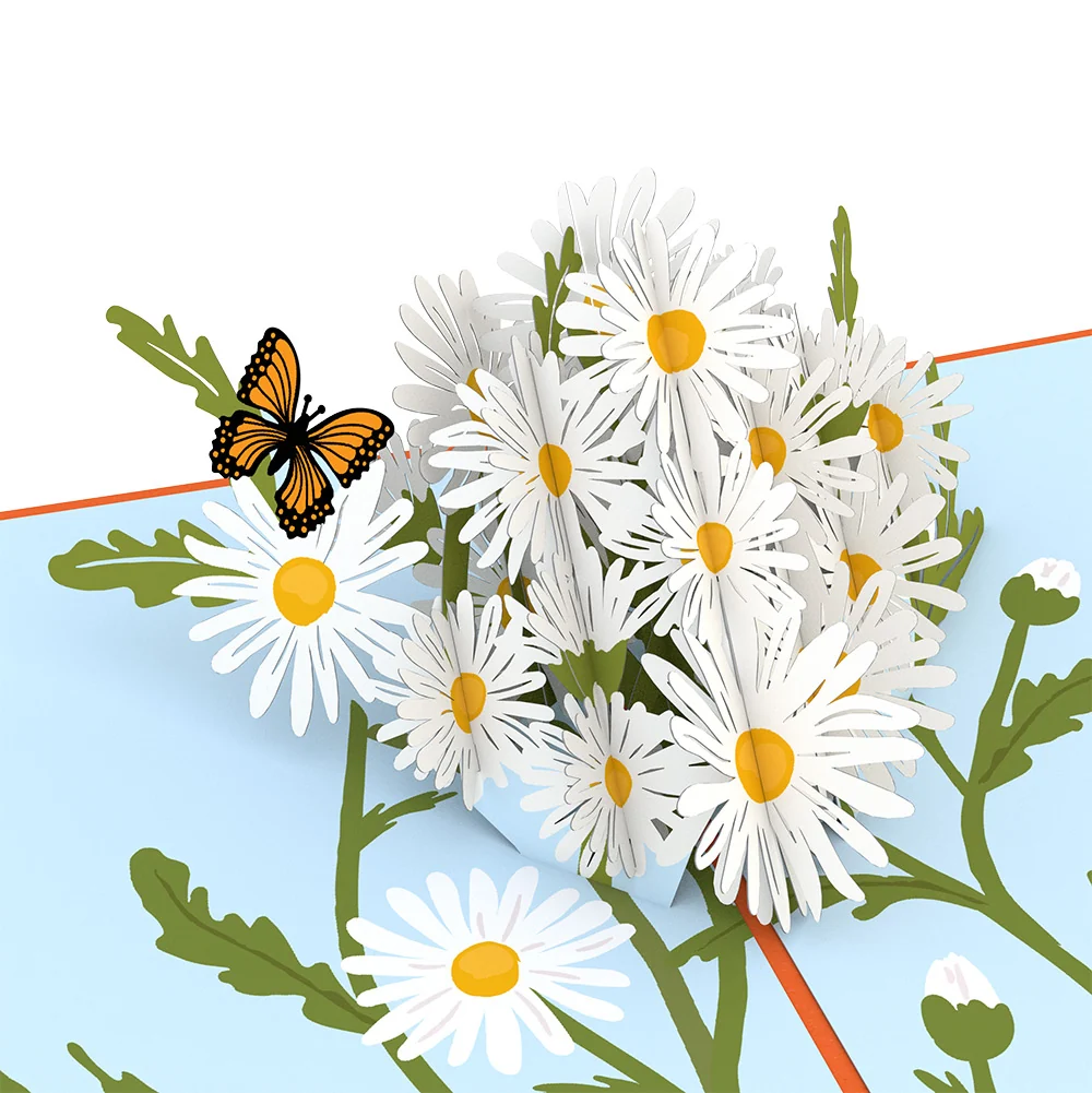 Lovepop Daisies with Monarch Butterfly St. Patrick’s Day Pop-Up Card and Sentiment Set - Image 3