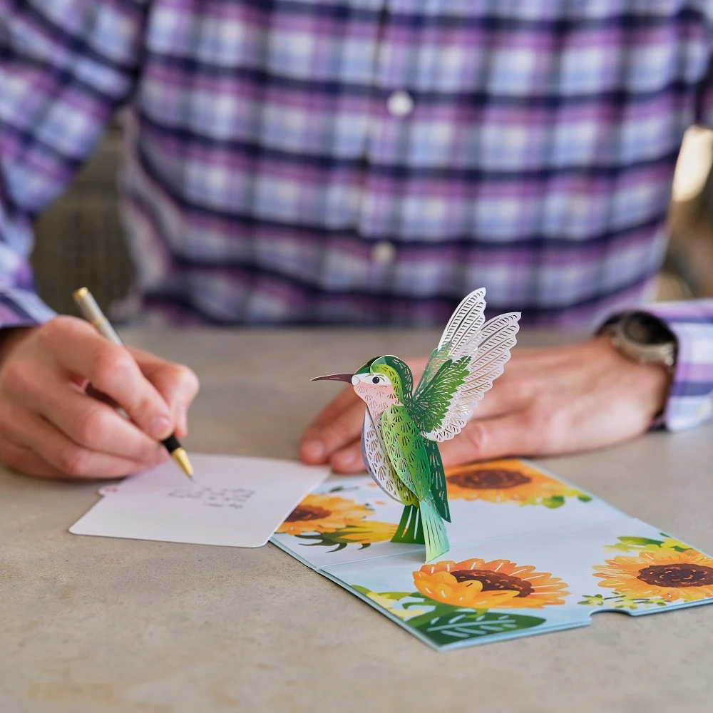 Lovepop Mother's Day Sunflower Hummingbird Pop-Up Card - Image 7