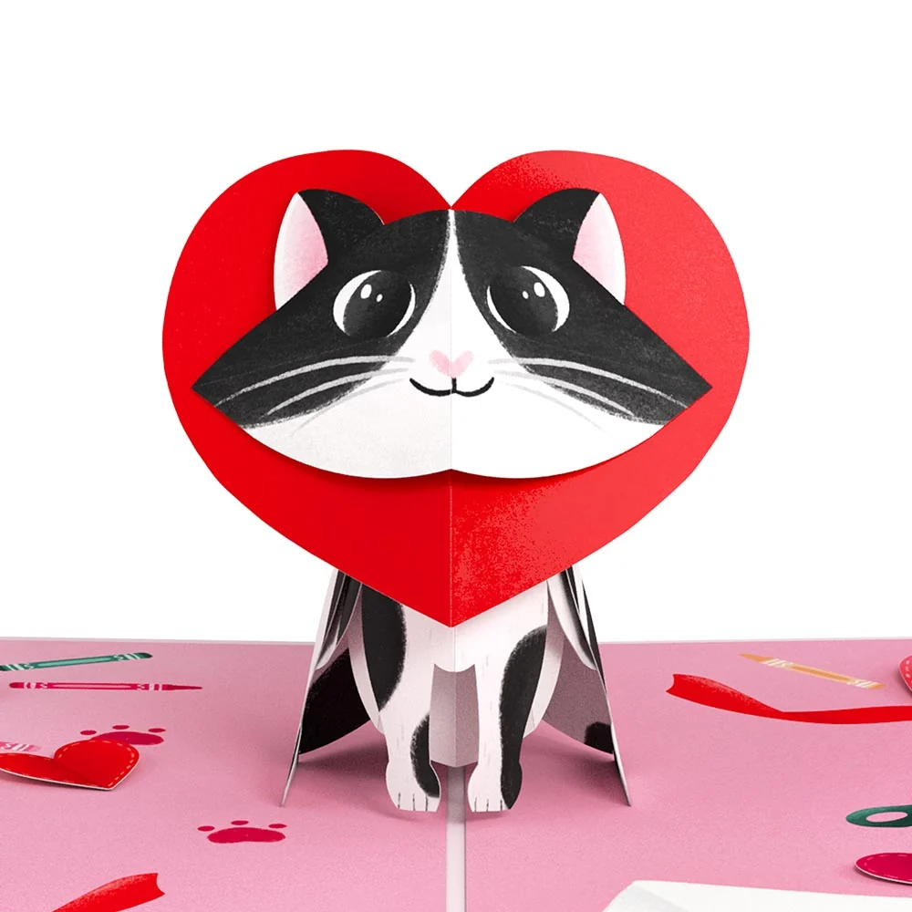 Lovepop Crafty Cat Valentine’s Day Surprise Pop-Up Card - Image 2