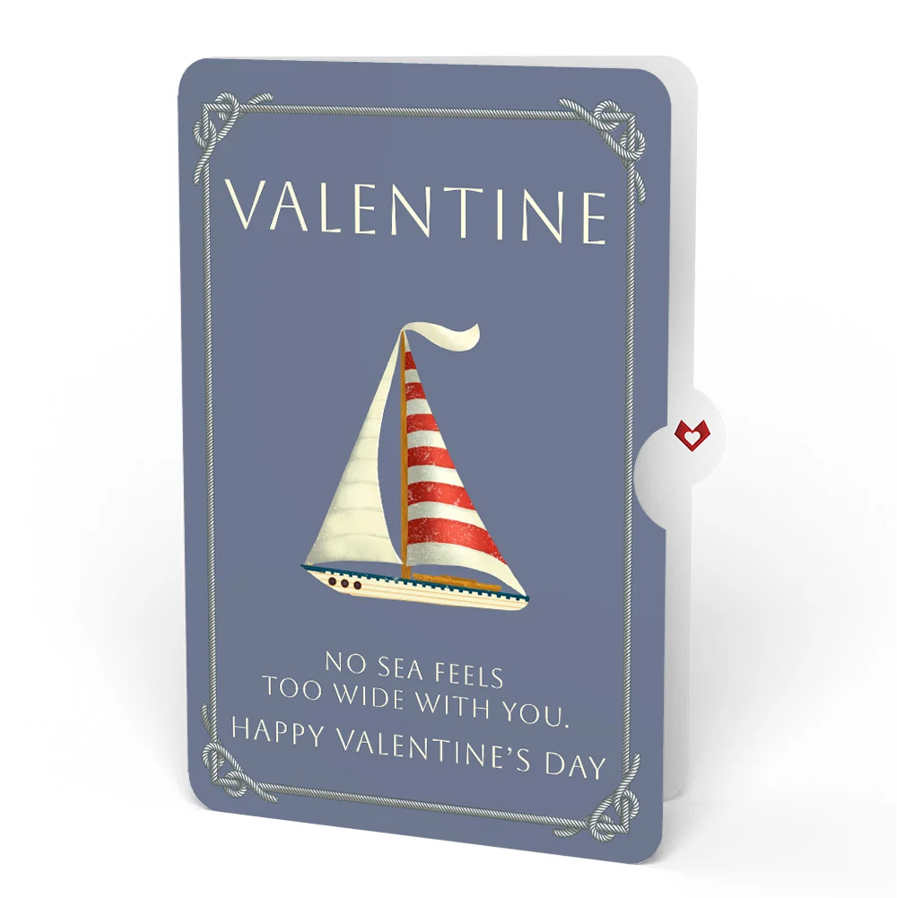 Lovepop Sailboat on the Horizon Valentine Pop-Up Card and Wide Seas Sentiment Set Poster - Image 4