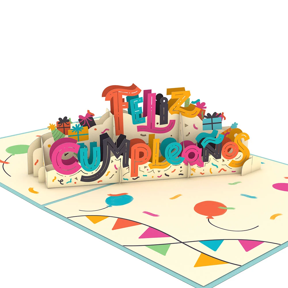 Lovepop Feliz Cumpleaños Pop-Up Card Candle - Image 2