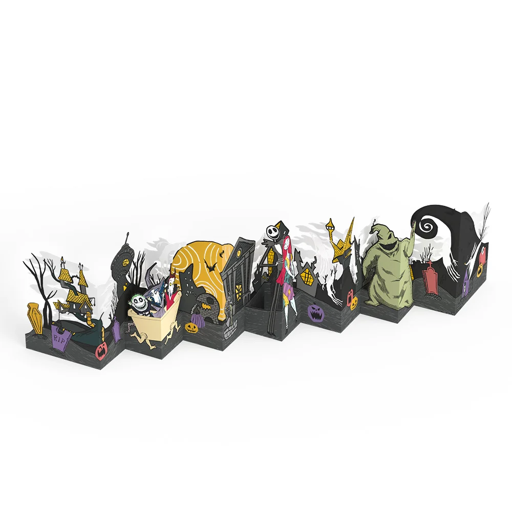 Lovepop Disney Tim Burton’s The Nightmare Before Christmas Halloween Town Loooooong Card (Expands to 2 feet) - Image 3