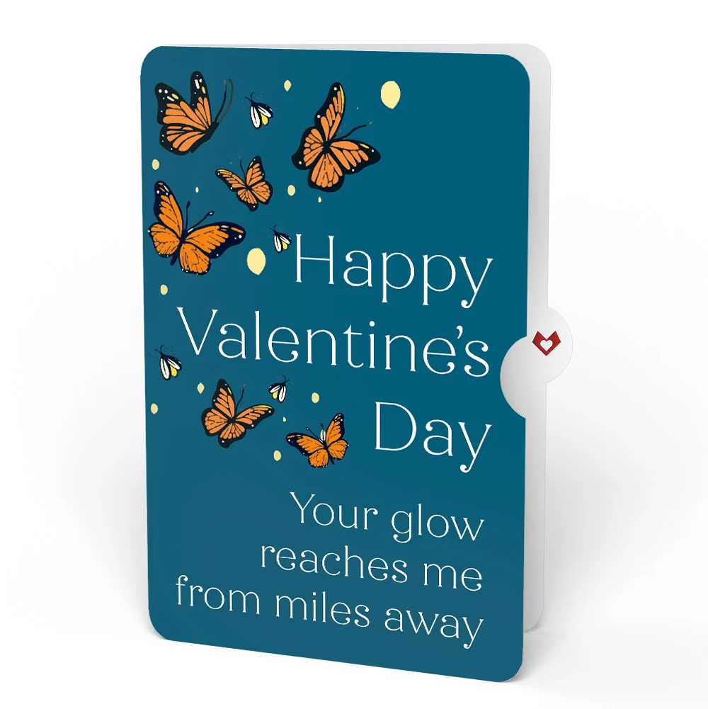Lovepop Thinking of You Butterfly Jar Valentine Light-Up Pop-Up Card and Monarch Butterflies Long Distance Relationship Sentiment Set - Image 4
