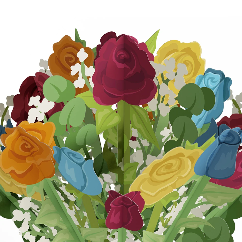 Lovepop Disney and Pixar Up Sky Is the Limit Pop-Up Card & Flower Buds Bouquet Bundle - Image 6