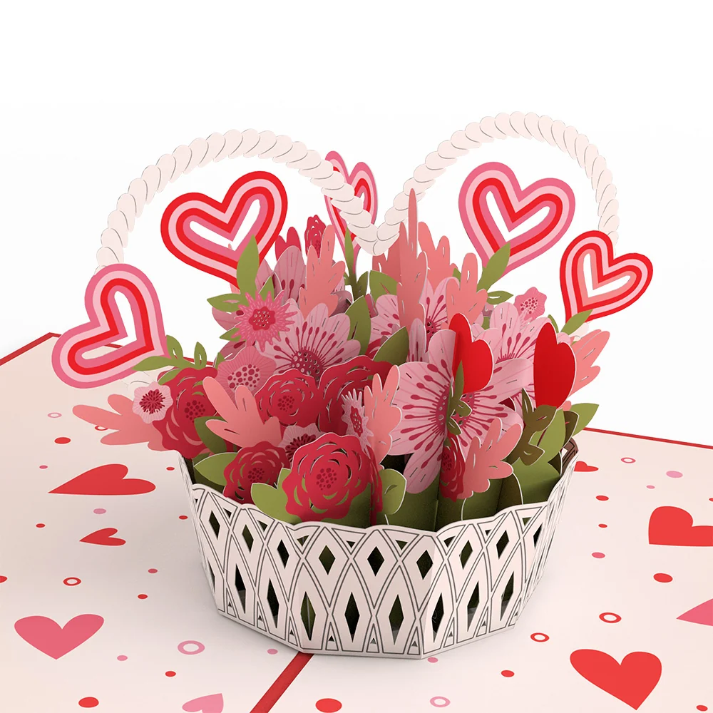 Lovepop Love Basket Pop-Up Card - Image 2