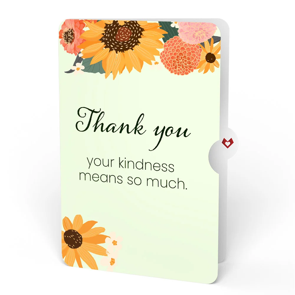 Lovepop Stained Glass Sunflowers Thank You Pop-Up Card and Sentiment Set - Image 4