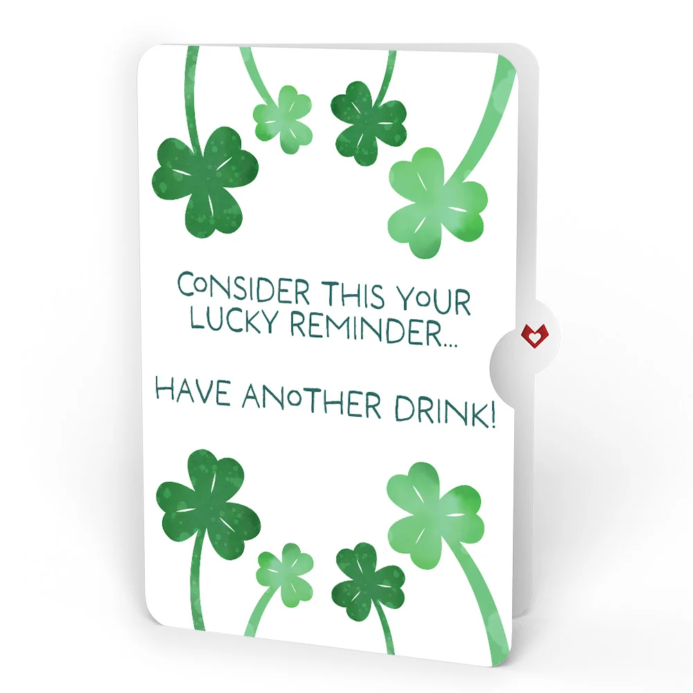 Lovepop Saint Patrick's Day Lucky Clover Pop-Up Card and Shamrock Cheers Sentiment Set - Image 4