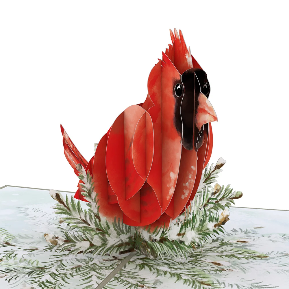 Lovepop Winter Cardinal First Christmas Pop-Up Card and Sentiment Set for Baby - Image 3