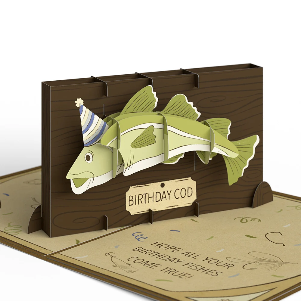 Lovepop Birthday Cod Pop-Up Card & Bouquet Bundle - Image 4