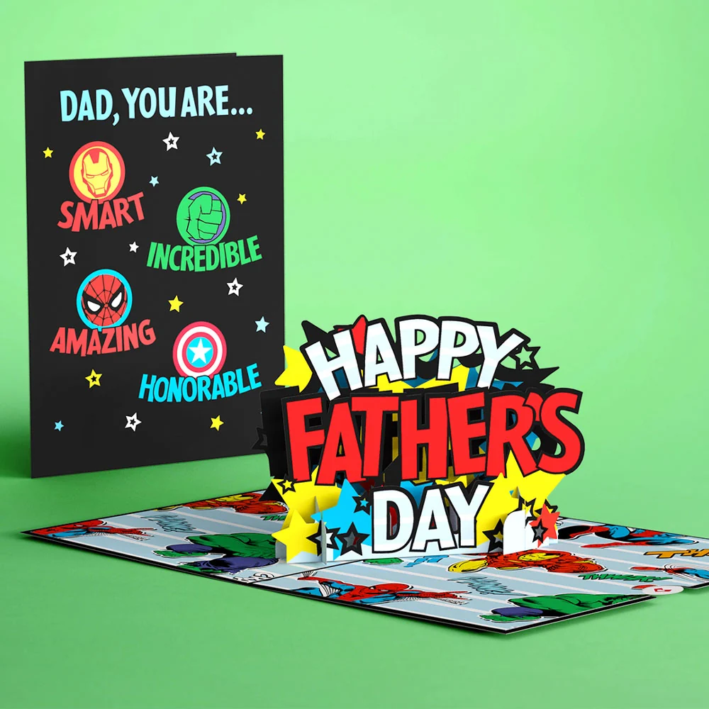 Lovepop Marvel's Avengers Super-Hero Father's Day Pop-Up Card