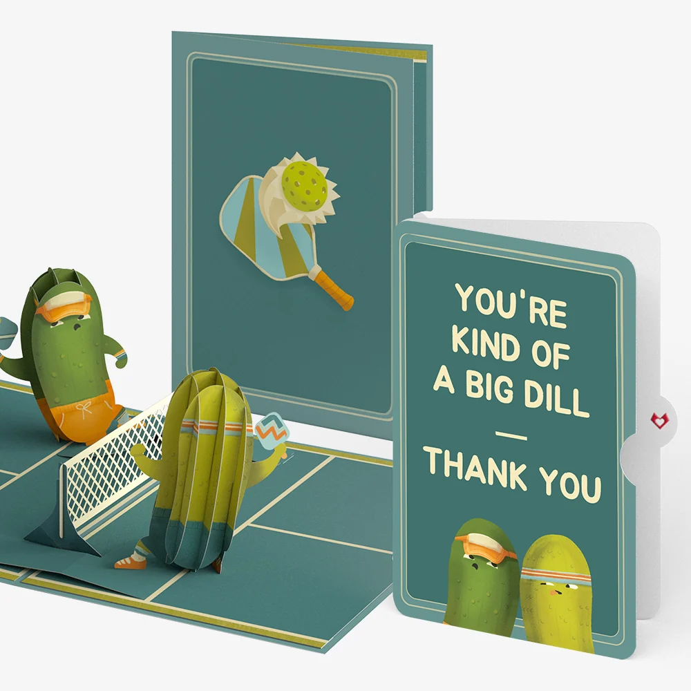 Lovepop Playful Pickleball Thank You Pop-Up Card and Sentiment Set