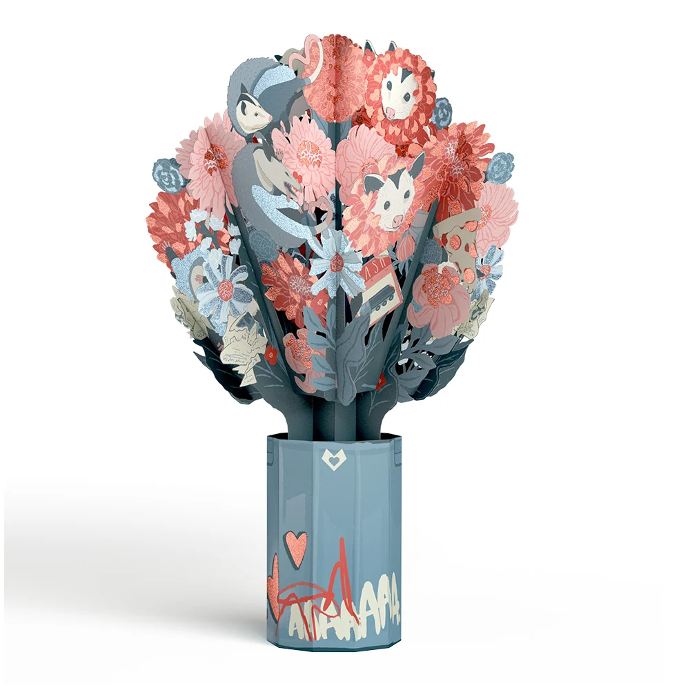 Lovepop Party Possums Glitter Bouquet - Image 4