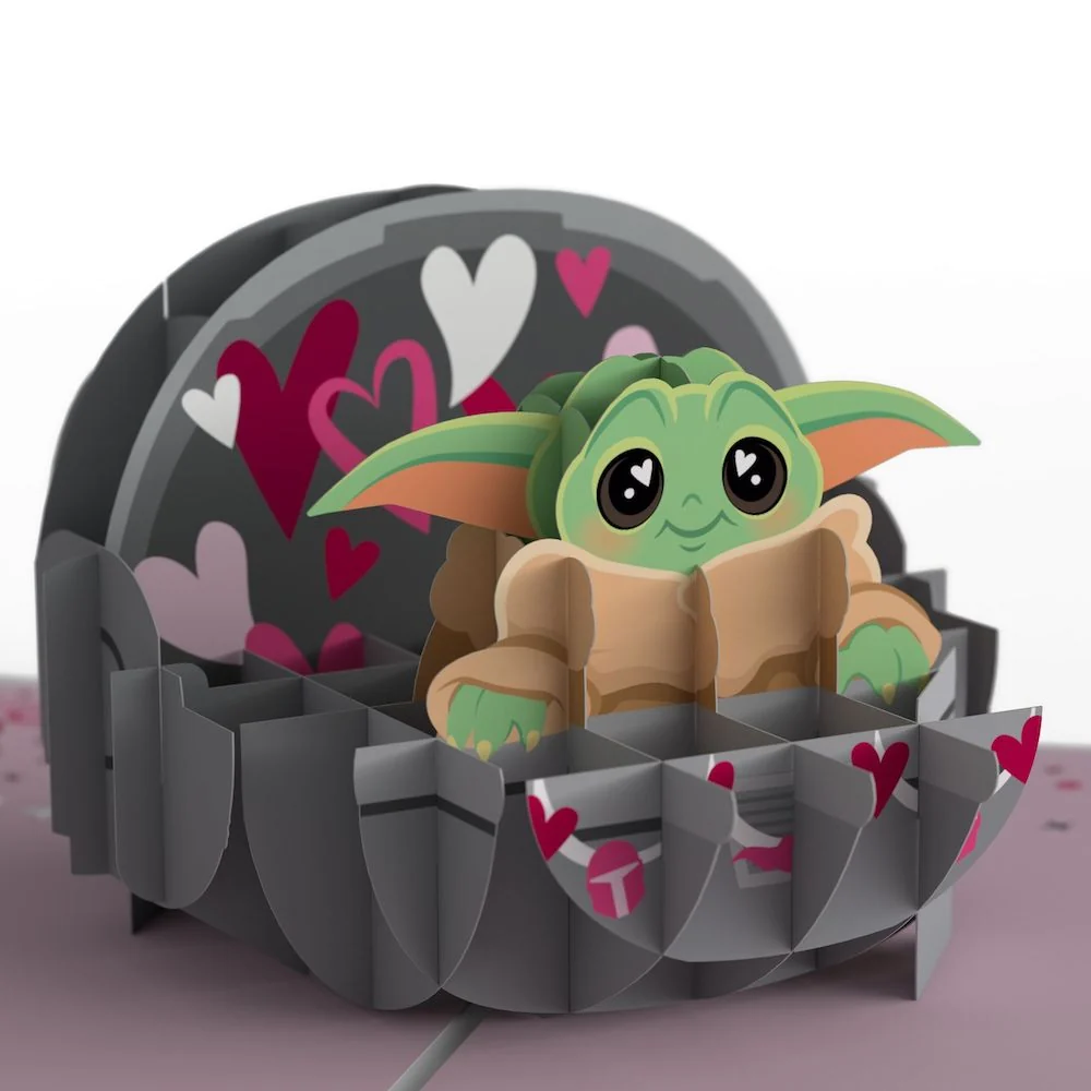 Lovepop Star Wars The Mandalorian Grogu Love is the Way Pop-Up Card - Image 2