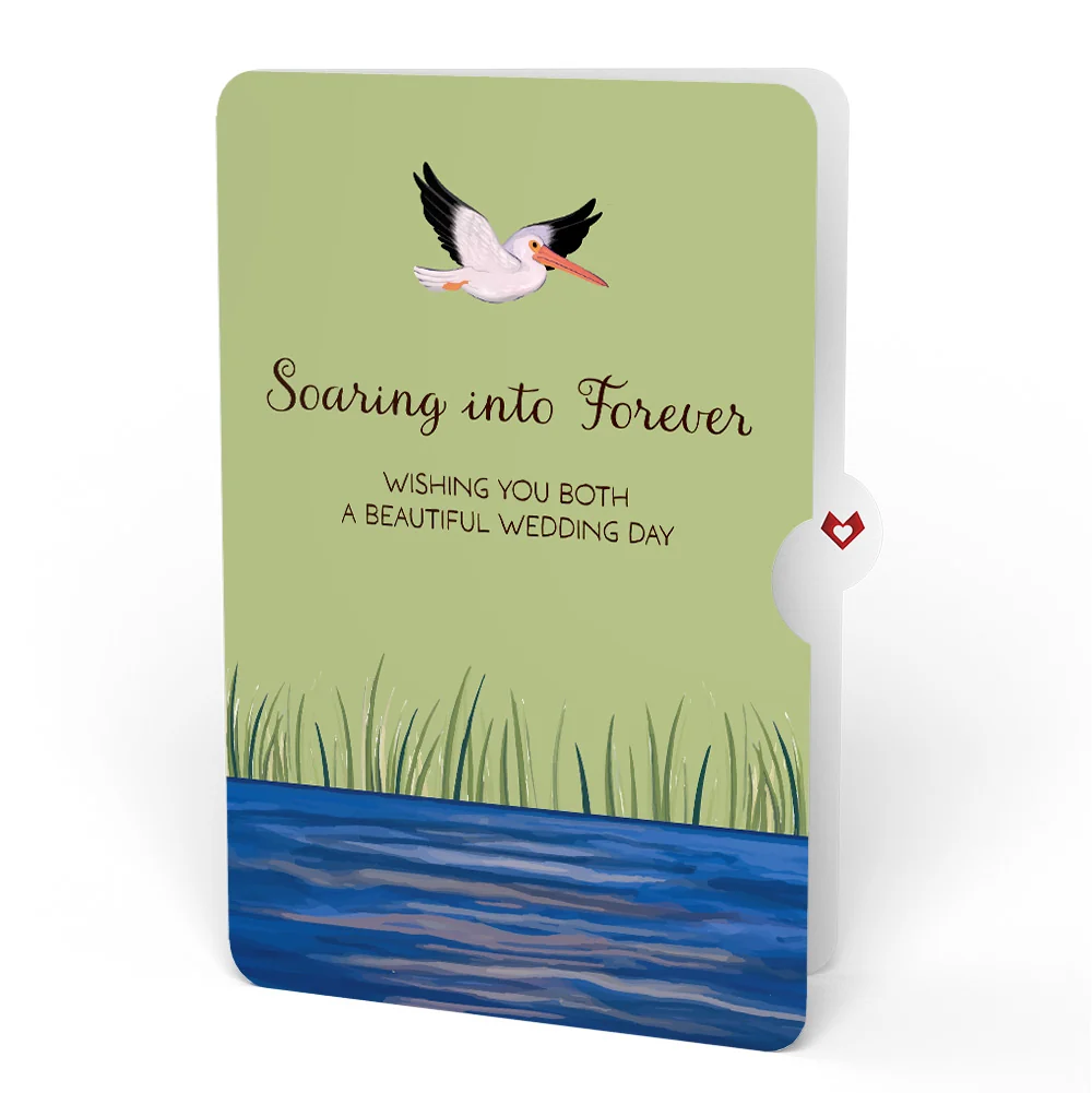 Lovepop Pelican in the Marsh Wedding Pop-Up Card and Sentiment Set - Image 4
