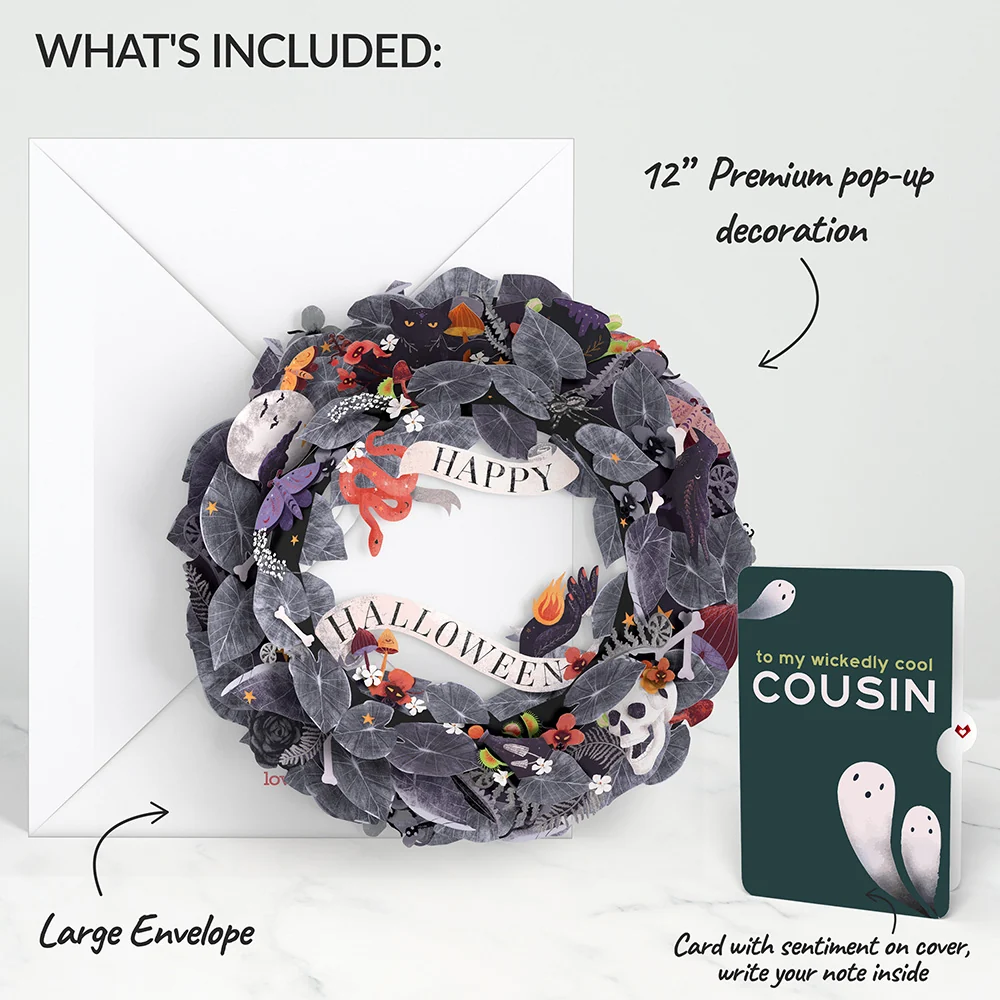 Lovepop Enchantingly Eerie Halloween Wreath and Sentiment Set for Cousin - Image 2