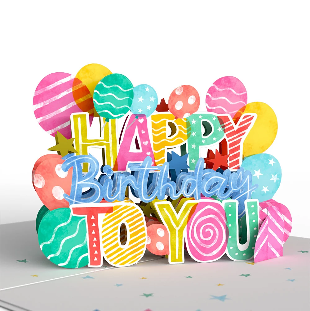 Lovepop Let's Celebrate Birthday Pop-Up Card and Sentiment Set for Grandson - Image 3