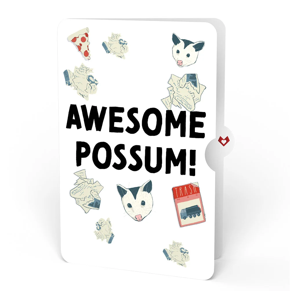 Lovepop Life Without You Is Trash Possums Pop-Up Card and Sentiment Set - Image 4