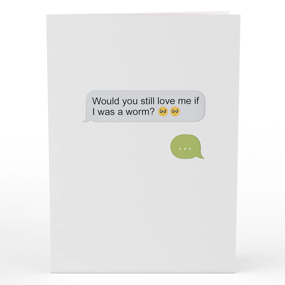 Lovepop If I Was A Worm Love Pop-Up Card - Image 4
