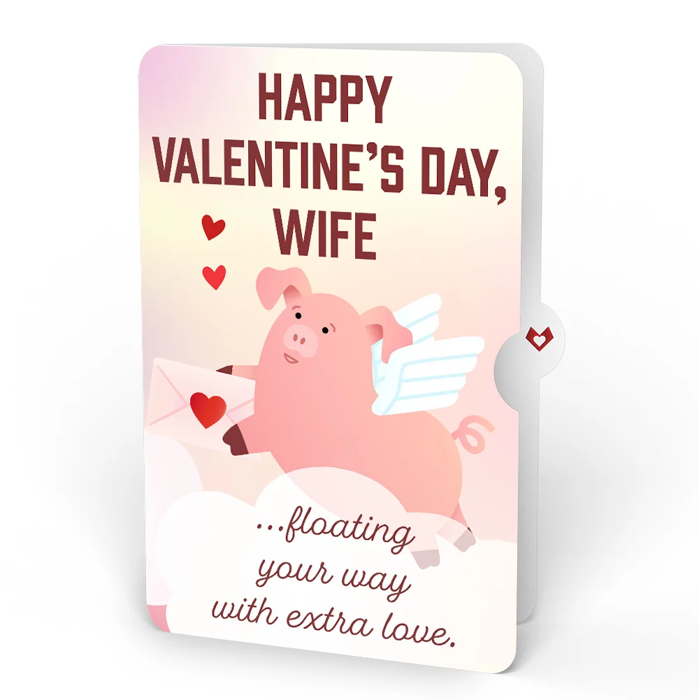 Lovepop Hogs and Kisses Valentine Music and Light Pop-Up Card and Sentiment Set for Wife - Image 4